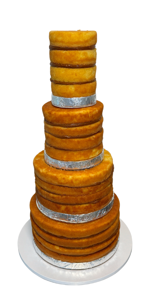 Tiered Dominican Cake 4 Tiers Filled with Dulce de Leche by The Cake Studio NY