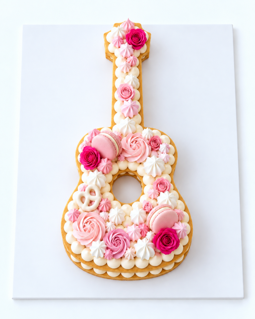 Guitar Shape Cookie Cut-Out by The Cake Studio NY