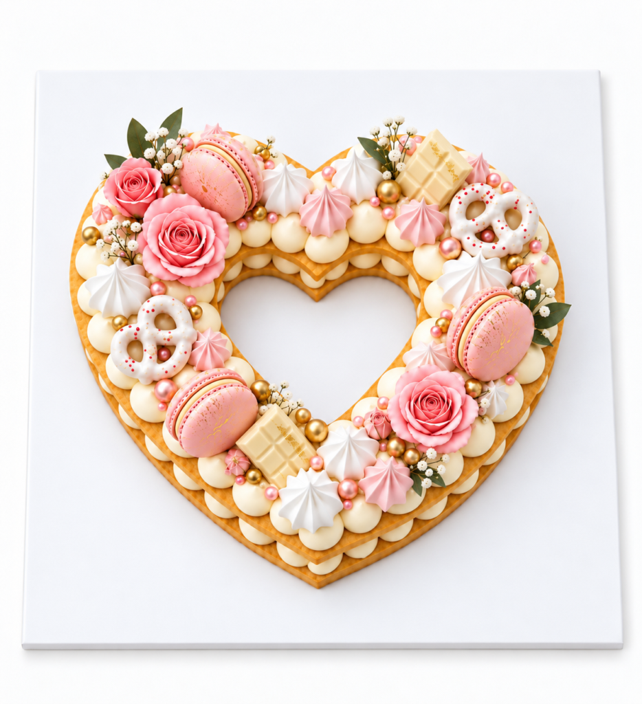 Mother's Day Heart Shape Cookie Tart Cut-Out by The Cake Studio NY