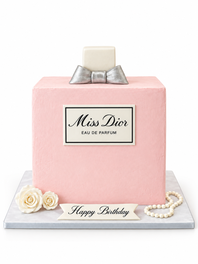 Perfume Bottle Birthday Cake by The Cake Studio NY