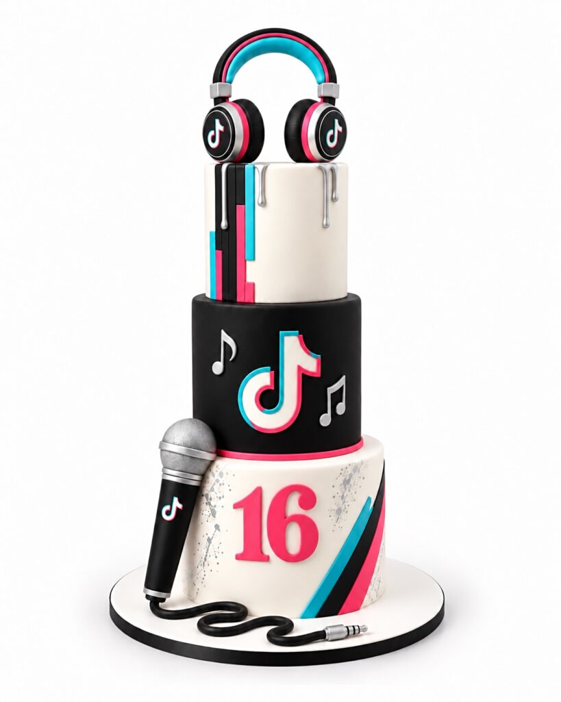 16th Birthday Cake TikTok Inspired - The Cake Studio NY