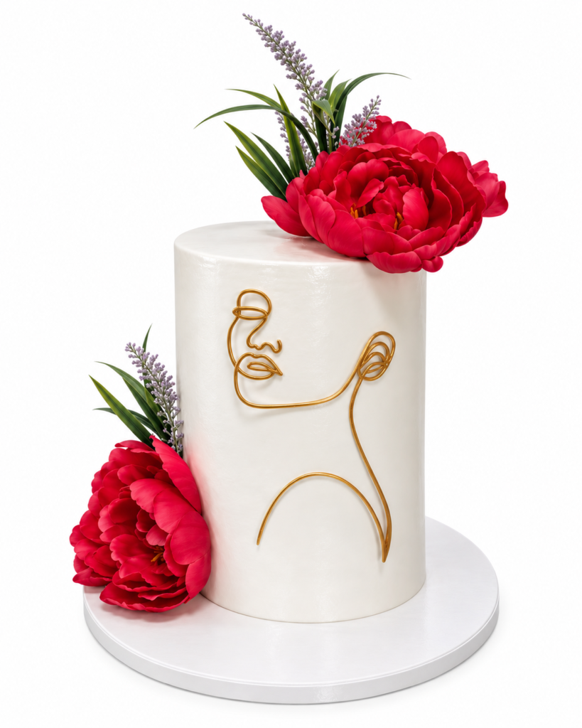 Dominican Birthday Cake Modern Style - The Cake Studio NY