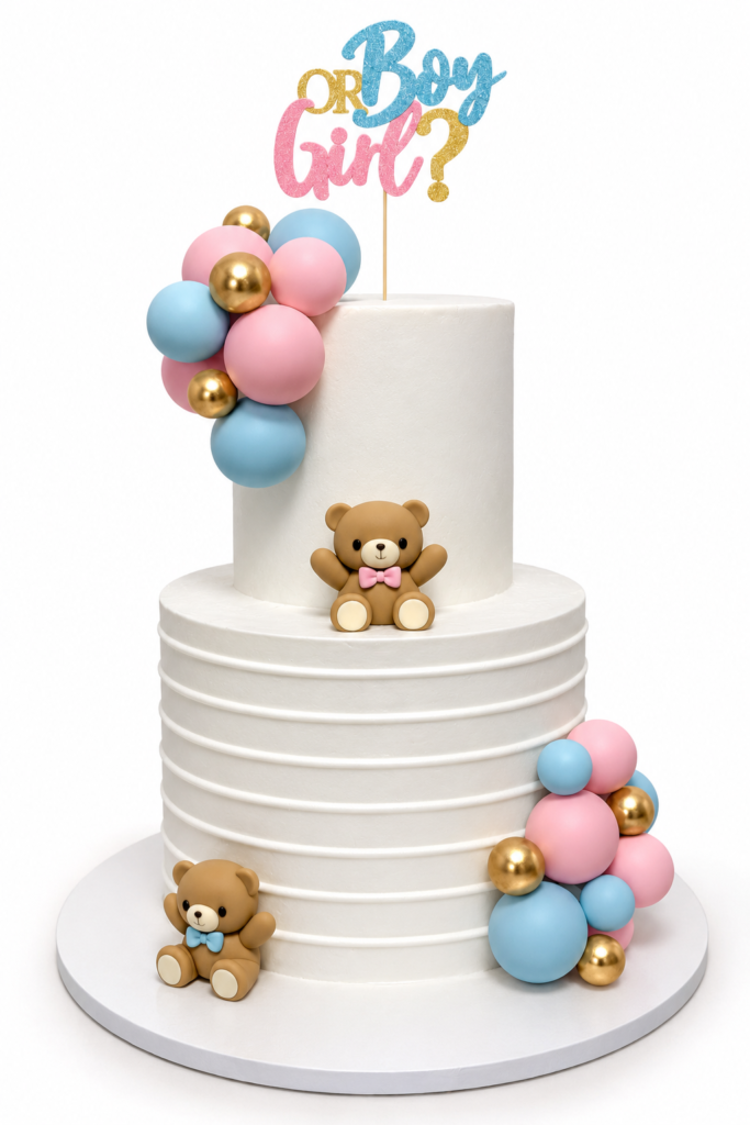 Dominican Cake Gender Reveal - The Cake Studio NY