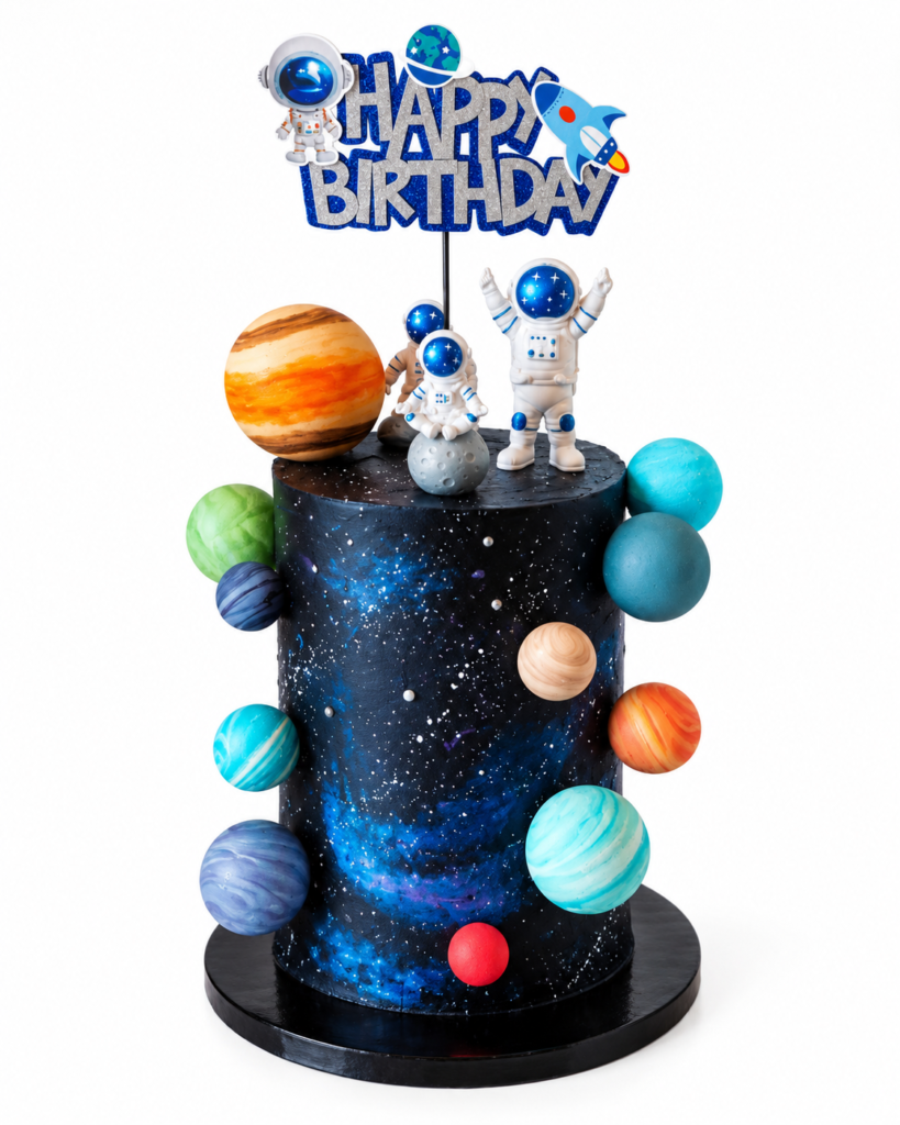 Kids Space Theme Birthday Cake - The Cake Studio NY