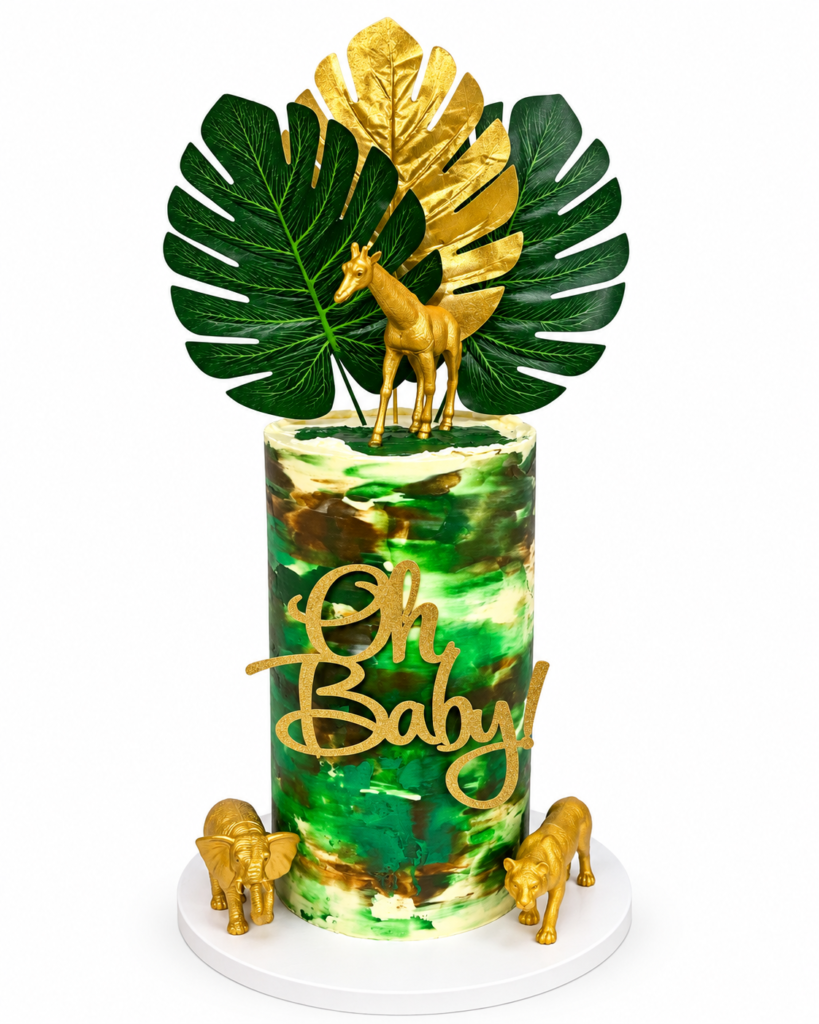 Safari Theme Baby Shower Cake - The Cake Studio NY