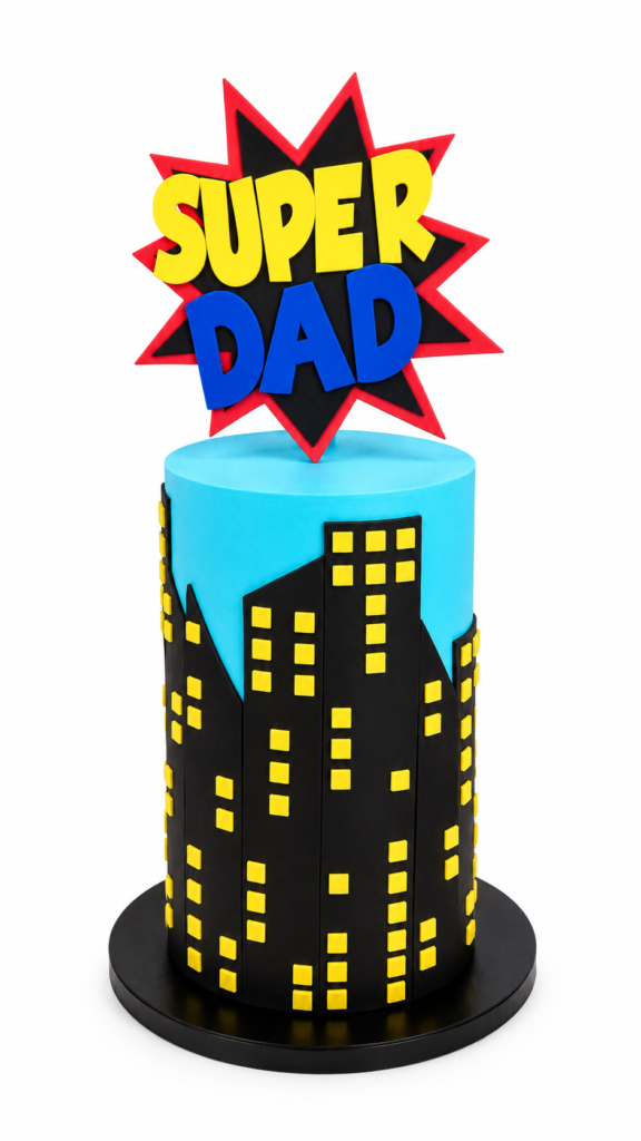 Superhero Fathers Day Cake - The Cake Studio NY