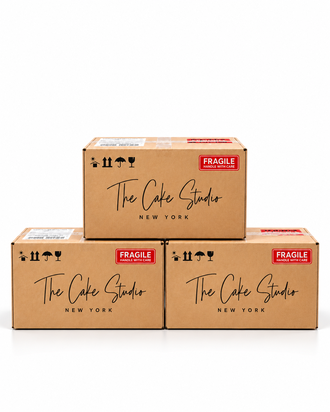 The Cake Studio Shipping Box Stack - The Cake Studio NY